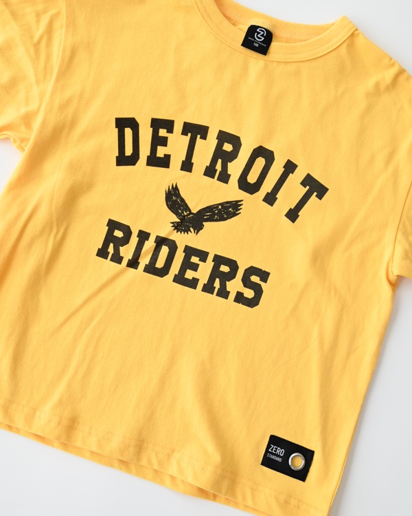 【ゼロスタンダード】DETROIT RIDERS Tシャツ / イエロー