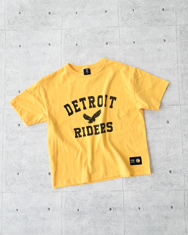 【ゼロスタンダード】DETROIT RIDERS Tシャツ / イエロー