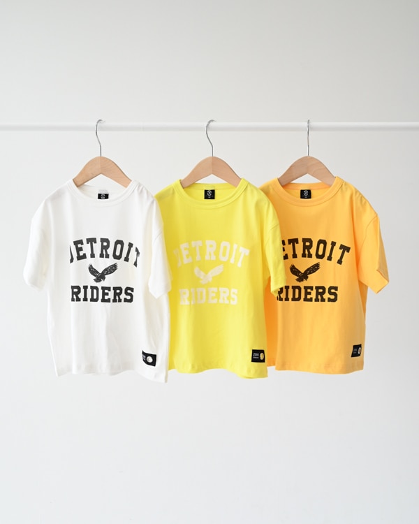 【ゼロスタンダード】DETROIT RIDERS Tシャツ / イエロー