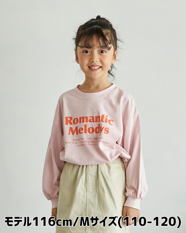 【アンディニー】Romantic L/S Tシャツ / ピンク