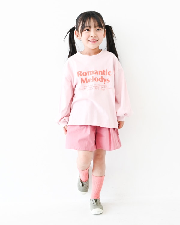【アンディニー】Romantic L/S Tシャツ / ピンク