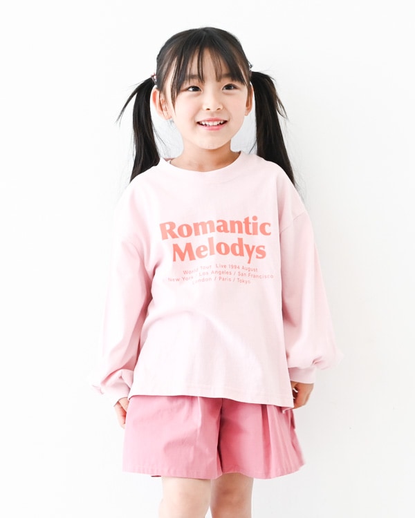 【アンディニー】Romantic L/S Tシャツ / ピンク