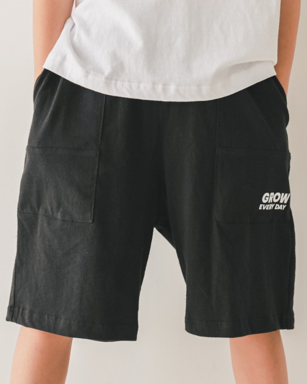 【ジーンズベー】EASY HALF PANTS / ブラック