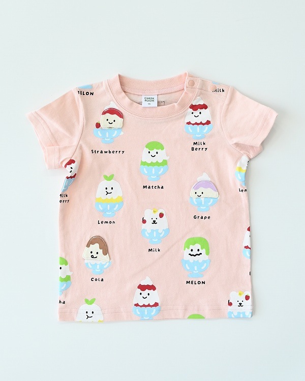 【チークルーム】おばけかき氷 Tシャツ / ピンク