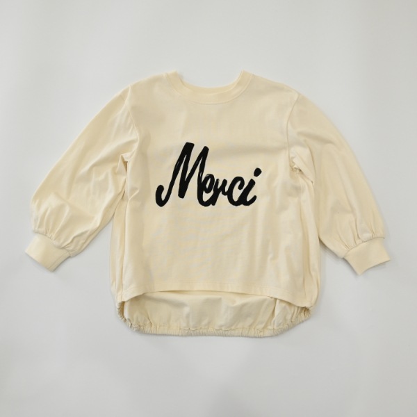 【25FW】Merci バルーンロングＴシャツ / アイボリー