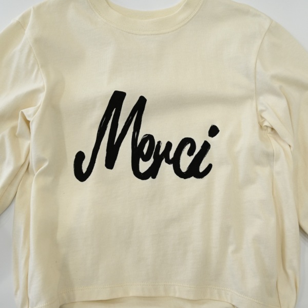 【25FW】Merci バルーンロングＴシャツ / アイボリー