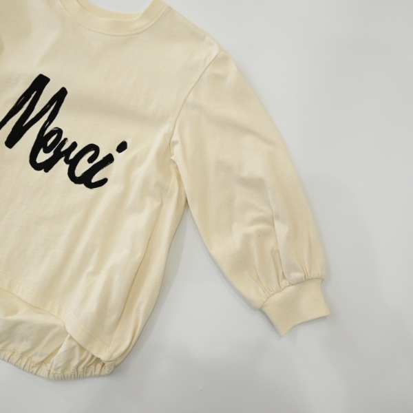 【25FW】Merci バルーンロングＴシャツ / アイボリー