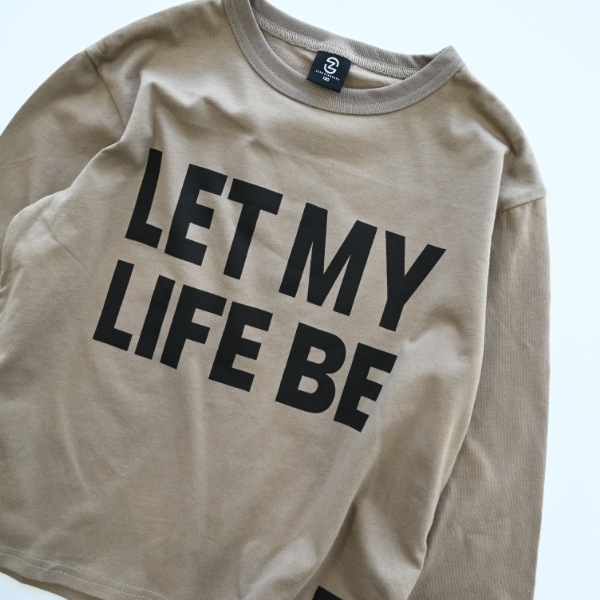 【25FW】LIFE BE ロングTシャツ / ベージュ