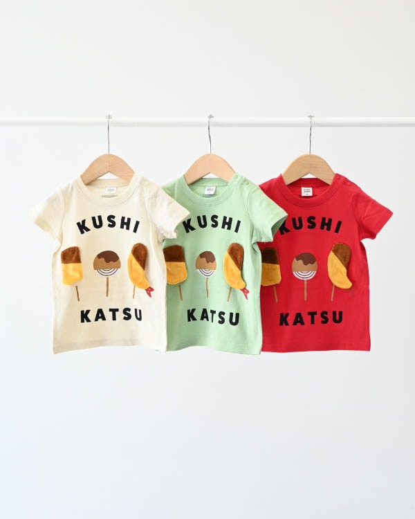 【チークルーム】串カツＴシャツ / レッド