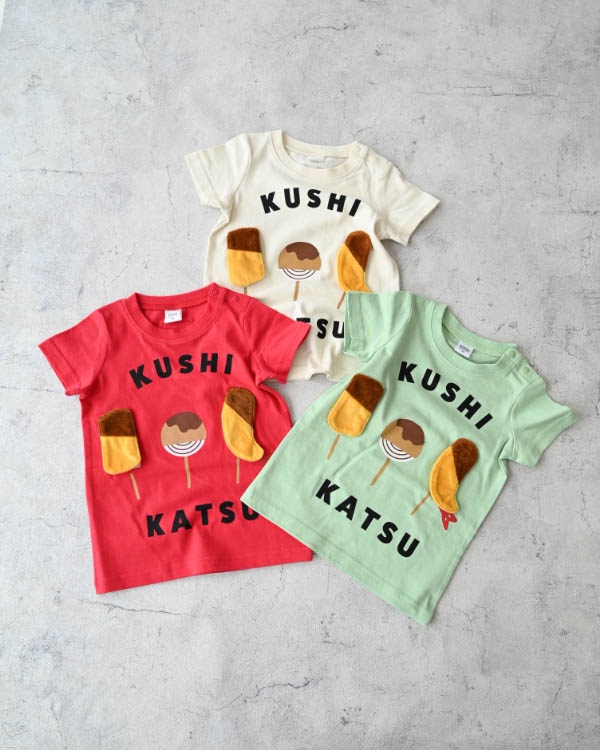 【チークルーム】串カツＴシャツ / レッド