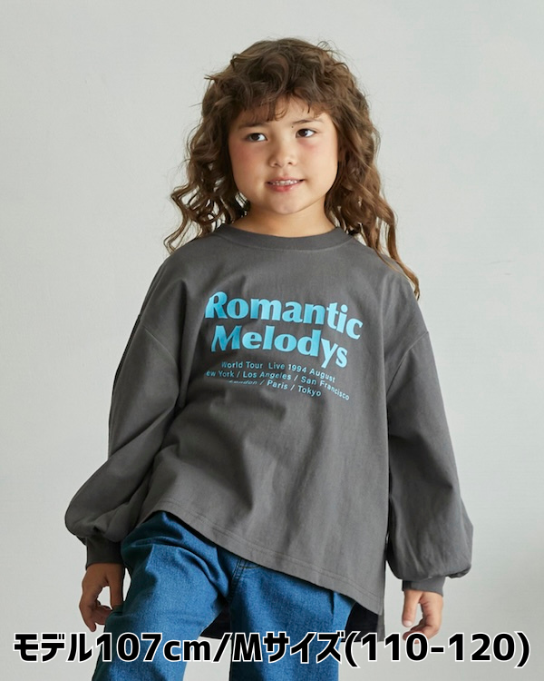 【アンディニー】Romantic L/S Tシャツ / チャコールグレー