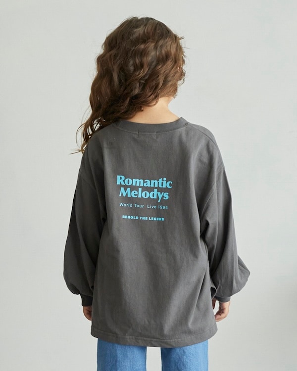 【アンディニー】Romantic L/S Tシャツ / チャコールグレー