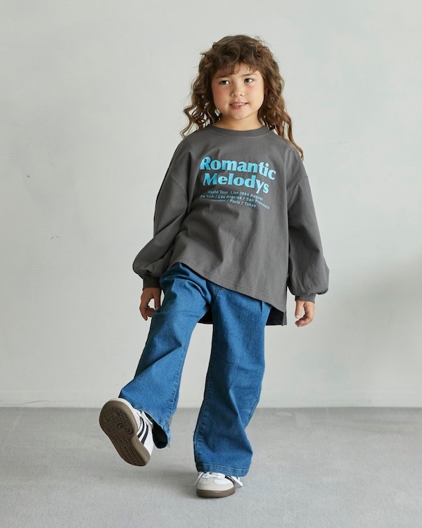 【アンディニー】Romantic L/S Tシャツ / チャコールグレー
