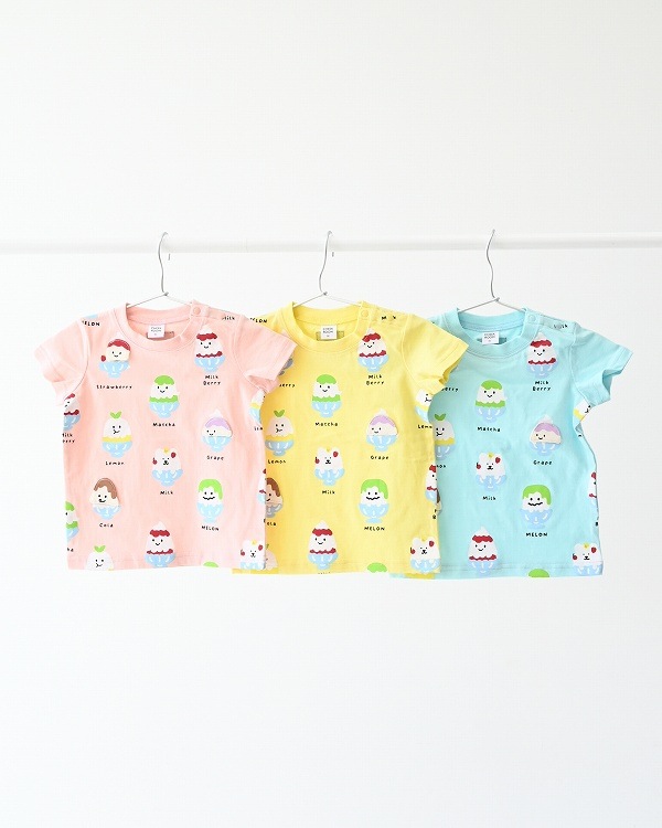 【チークルーム】おばけかき氷 Tシャツ / イエロー  