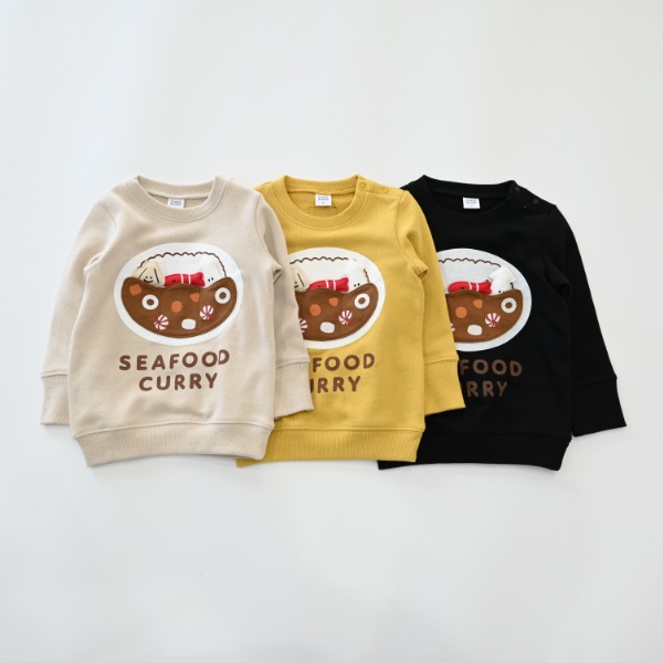 【25FW】シーフードカレー トレーナー / マスタード