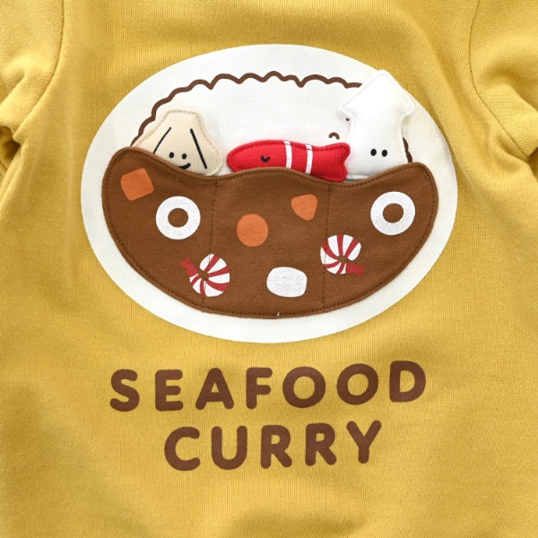 【25FW】シーフードカレー トレーナー / マスタード