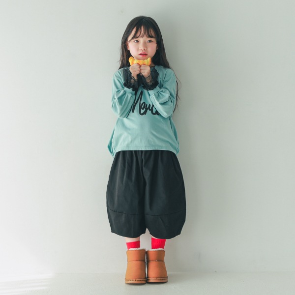 【25FW】Merci バルーンロングＴシャツ / サックス