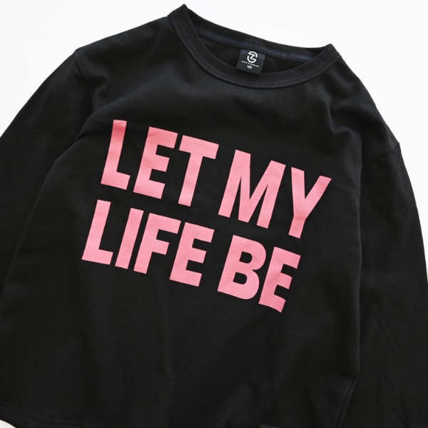 【25FW】LIFE BE ロングＴシャツ / ブラック