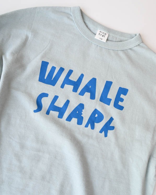 【26PS】ジンベイザメ袖ロングＴシャツ / サックス