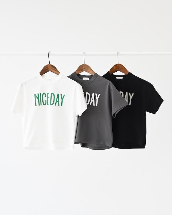 【フォブ】NICE DAY Tシャツ / チャコールグレー