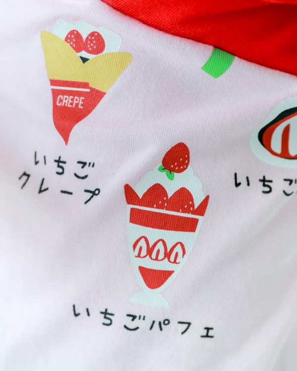 【チークルーム】いちご Tシャツ / ピンク