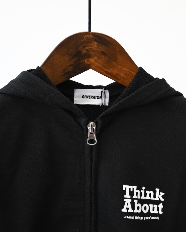 【ジェネレーター】ジップパーカー / ホワイト