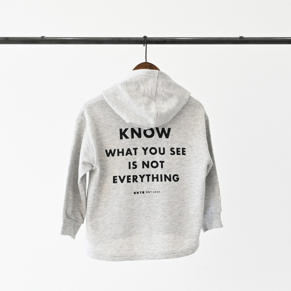 【25FW】KNOW パーカー / 杢グレー