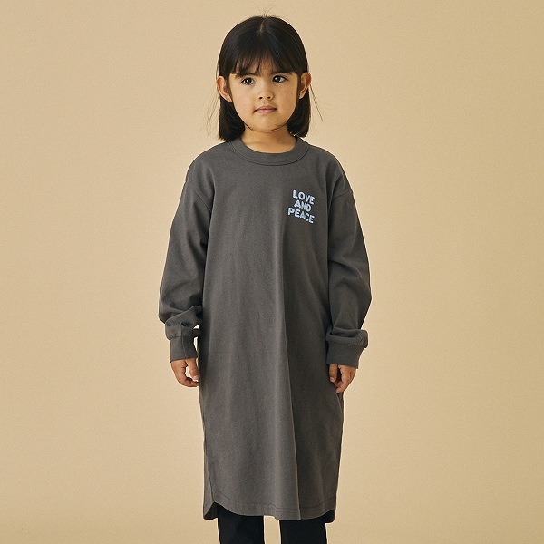 【25FW】HEART ワンピース / チャコールグレー