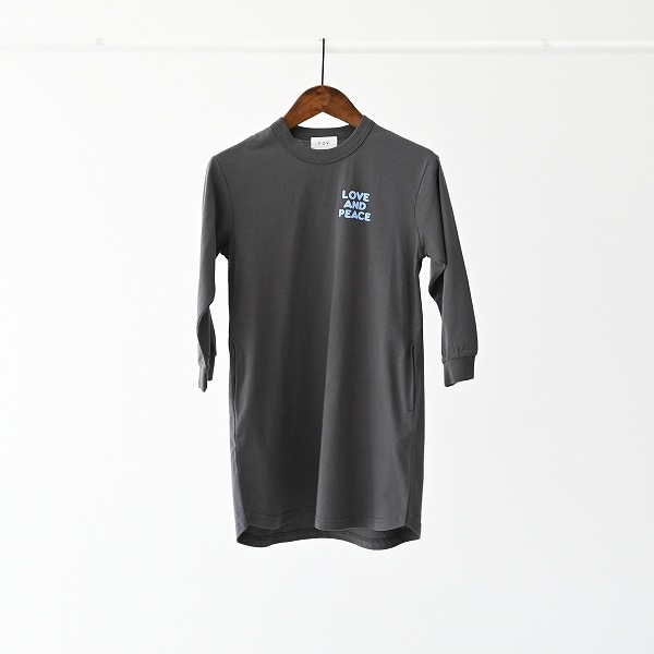 【25FW】HEART ワンピース / チャコールグレー