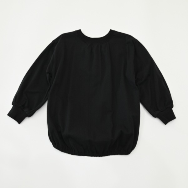 【25FW】Merci バルーンロングＴシャツ / ブラック