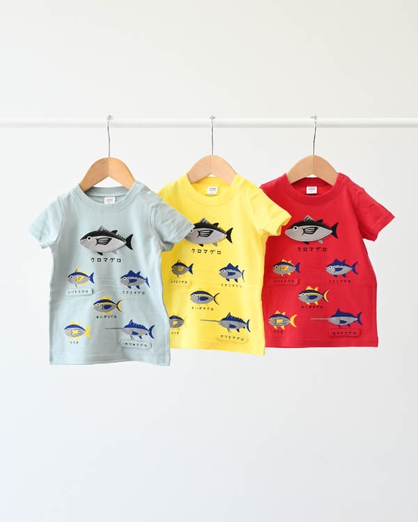 【チークルーム】いろいろマグロＴシャツ / イエロー