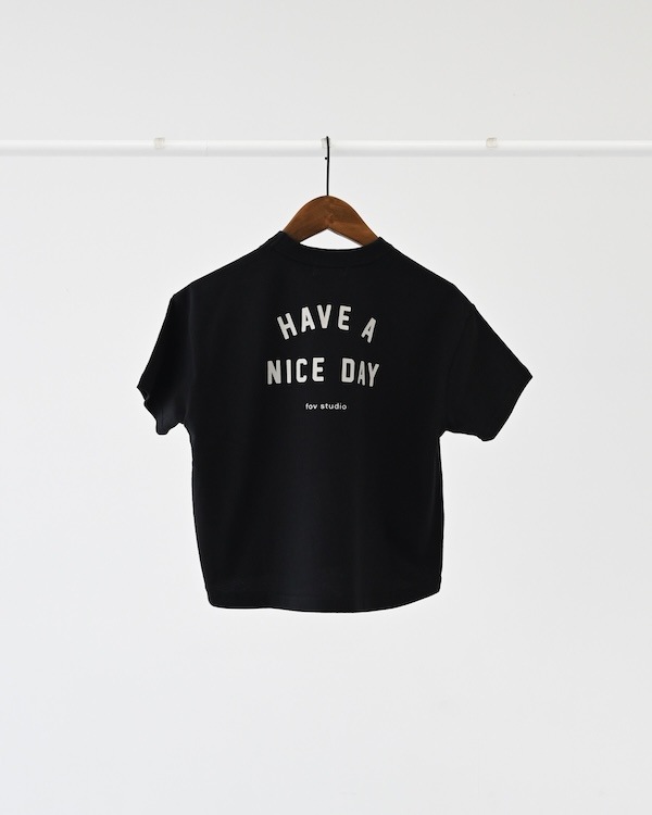 【フォブ】NICE DAY Tシャツ / ブラック