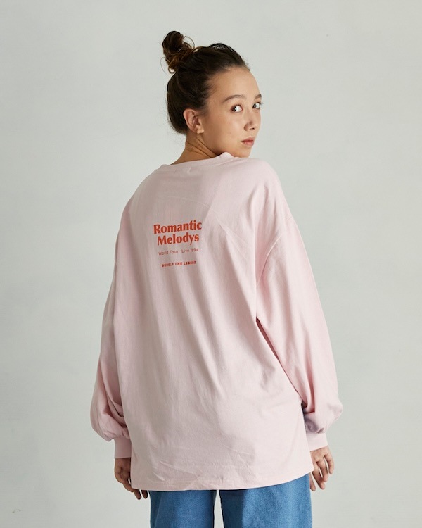 【アンディニー】Romantic L/S Tシャツ / ピンク