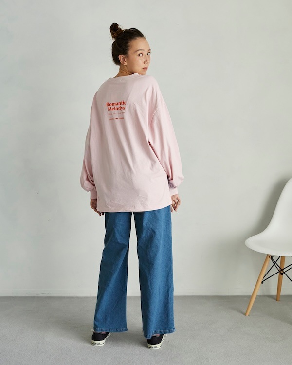【アンディニー】Romantic L/S Tシャツ / ピンク
