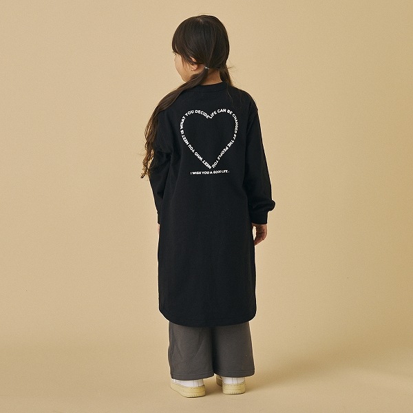 【25FW】HEART ワンピース / ブラック