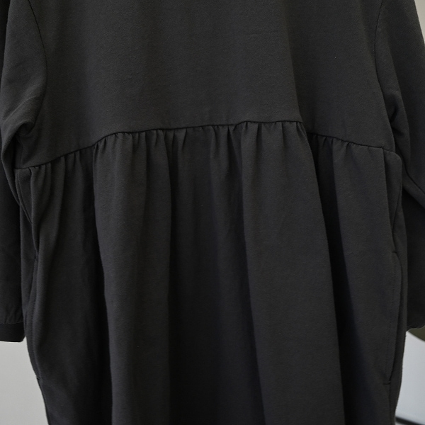 【25FW】ギャザーワンピース / チャコールグレー