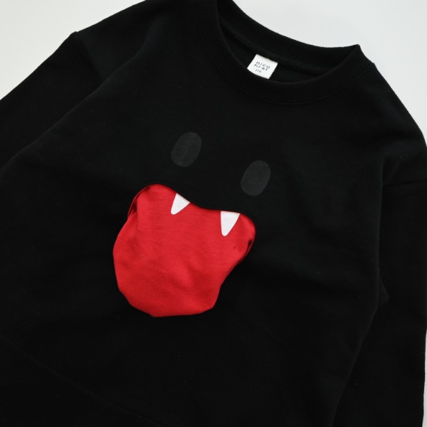 【25FW】おばけ トレーナー / ブラック