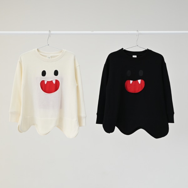 【25FW】おばけ トレーナー / ブラック