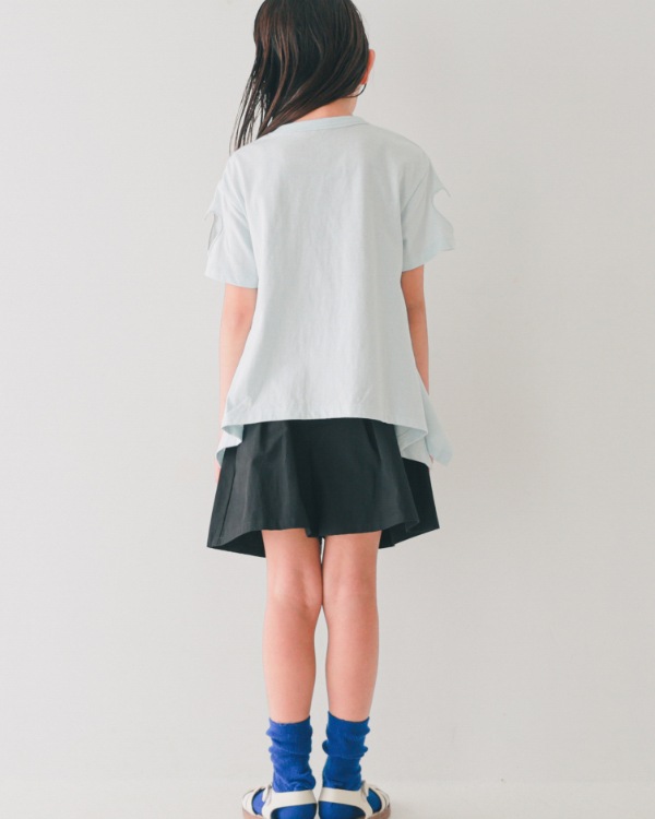 【エヌエイチティー】ハート Tシャツ / サックス