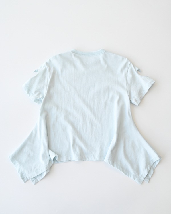 【エヌエイチティー】ハート Tシャツ / サックス