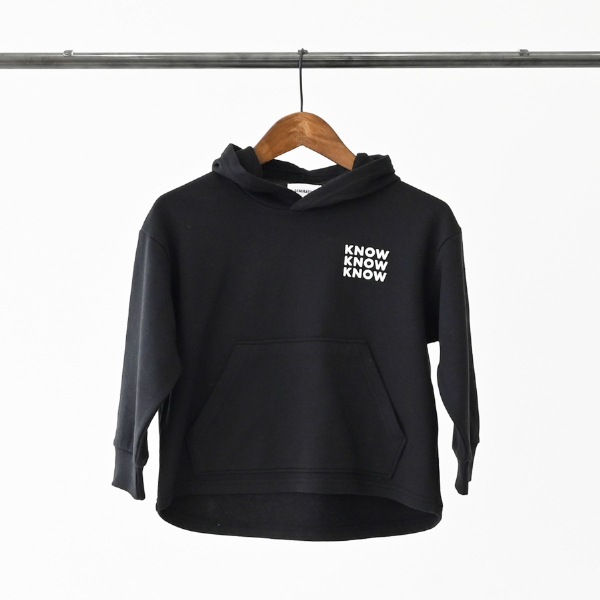 【25FW】KNOW パーカー / ブラック