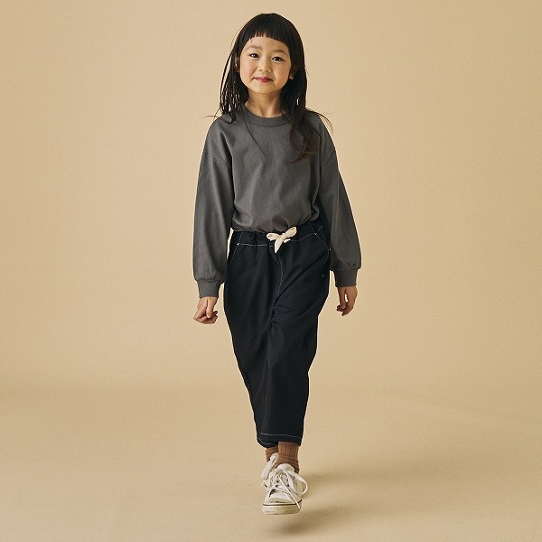 【25FW】PLAIN L/S Tシャツ / チャコールグレー