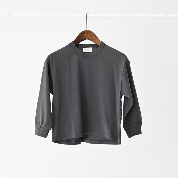 【25FW】PLAIN L/S Tシャツ / チャコールグレー