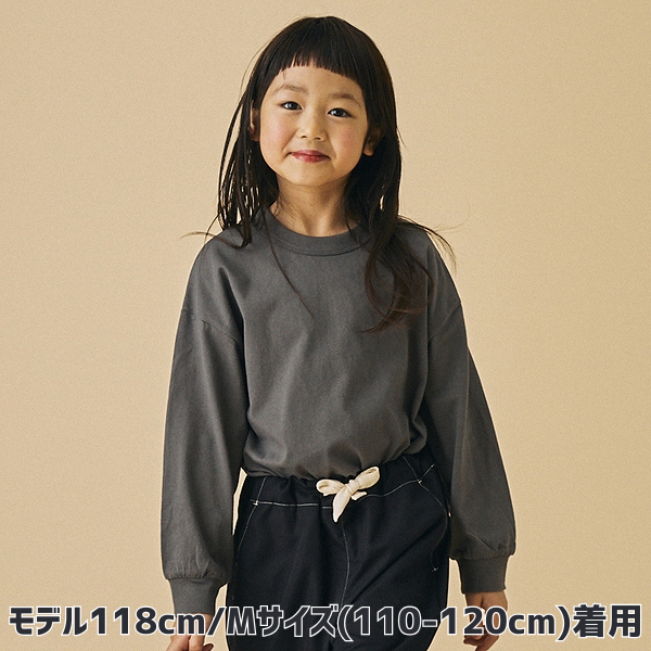 【25FW】PLAIN L/S Tシャツ / チャコールグレー