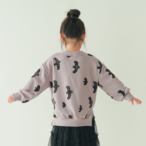 【25FW】バード チュニックトレーナー / パープル