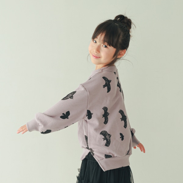 【25FW】バード チュニックトレーナー / パープル