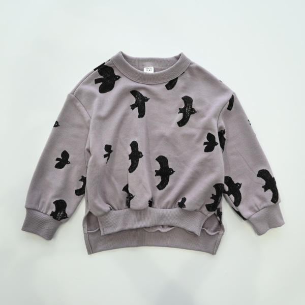 【25FW】バード チュニックトレーナー / パープル