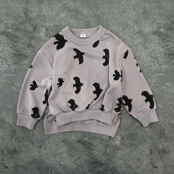 【25FW】バード チュニックトレーナー / パープル