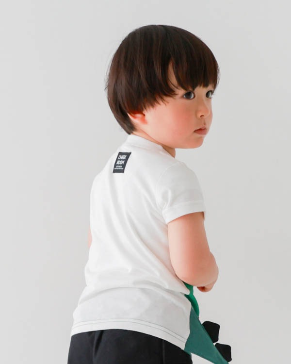【チークルーム】恐竜歯磨きＴシャツ / オフホワイト