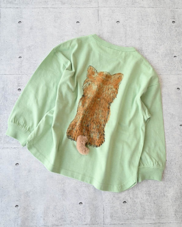 【ニコフラート】柴犬ロングＴシャツ / グリーン